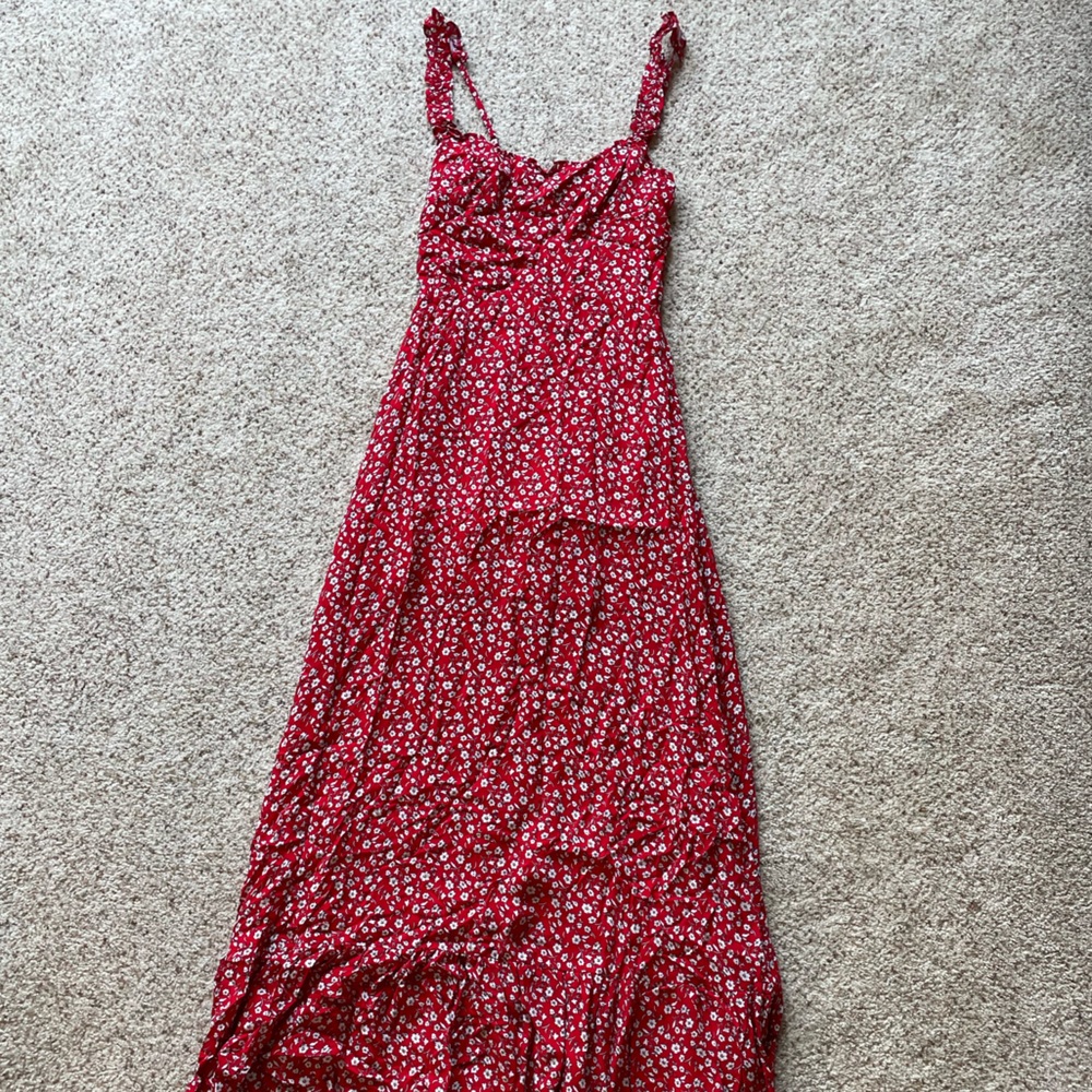 Red Vicki Maxi Dress